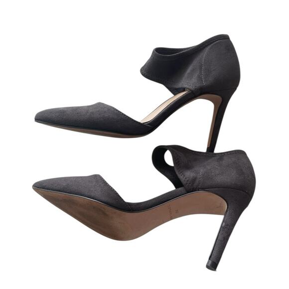 ANN TAYLOR Gray Suede Pointed Toe, Sz 6, Elegant, Career Chic - Picture 4 of 13